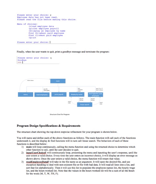work data from a text file, and then calculates payroll information based