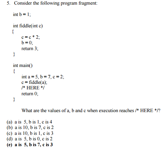 please explain me this question (programming c+) Consider the following program