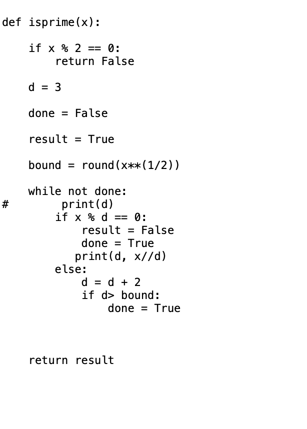 1) wite a function that takes an even number as input