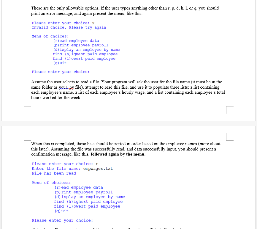 reads employee work data from a text file, and then calculates payroll