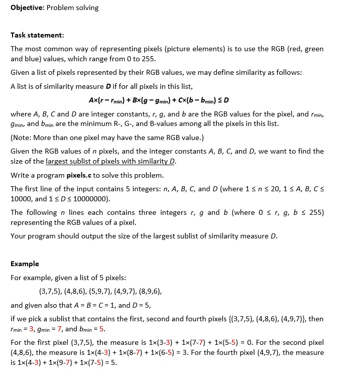 C Code - Array, searching and sorting Skeleton Code: #include #define MAX_PIXELS