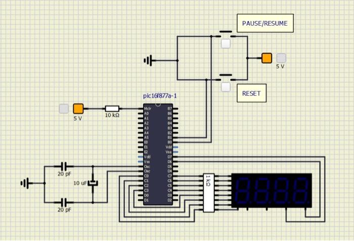  Formulate a C code for the 2-digit 7-segment stopwatch with two