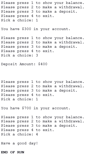 system. In this program you must implement functions that can deposit, withdraw,