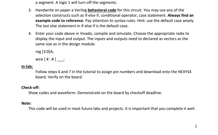 and i need and appropriate testbench ECE 320 Lab #2 Pre-lab needs