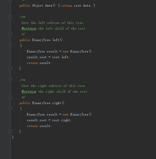 both left and right subtrees are empty: - player has NO moves