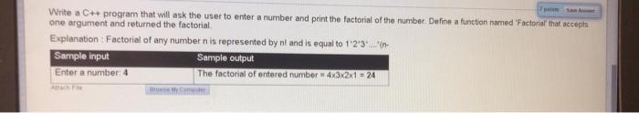  Write a C++ program that will ask the user to enter