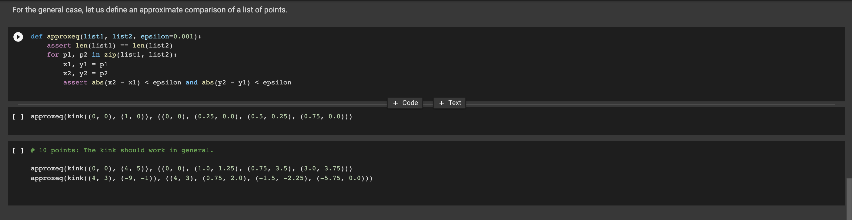 AND hidden test perfectly. the code needed is for the test at