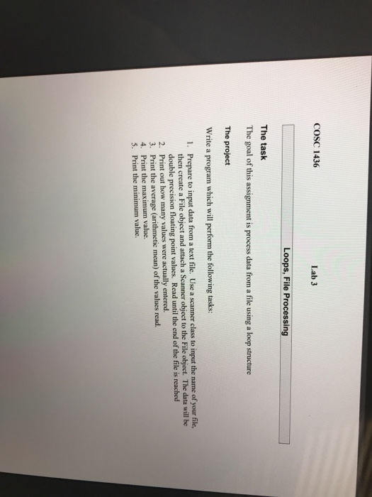  Learning java in programming fundamentals The last two are files provided