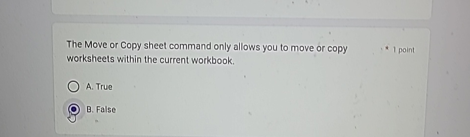  The Move or Copy sheet command only allows you to move