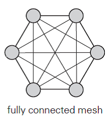 pseudocode to determine if a given topology is a fully connected mesh