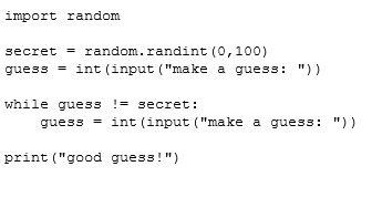 we saw in class. In this program we will have the computer