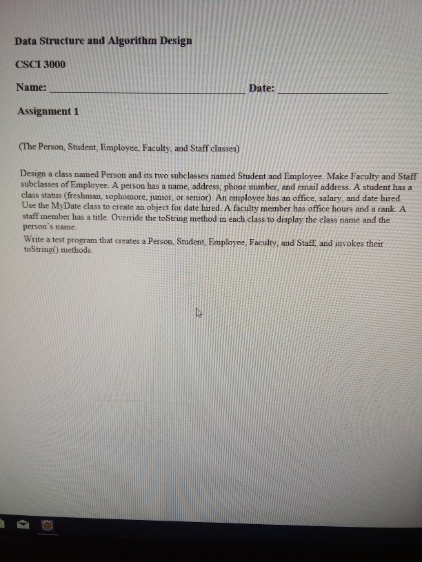  This is Java Programming. Really need help ASAP!!! Due Tomorrow! Please