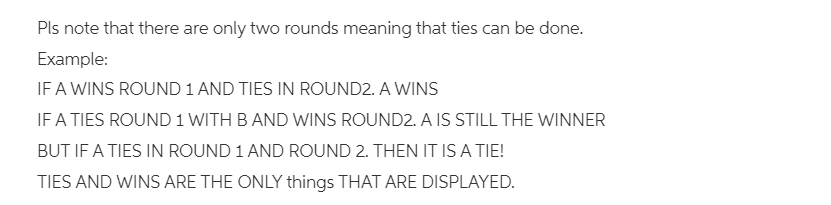 LINKED TO THE OTHER. In this 2nd example run: - The Round