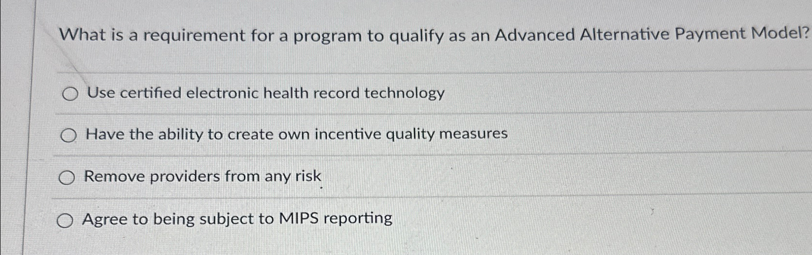  What is a requirement for a program to qualify as an