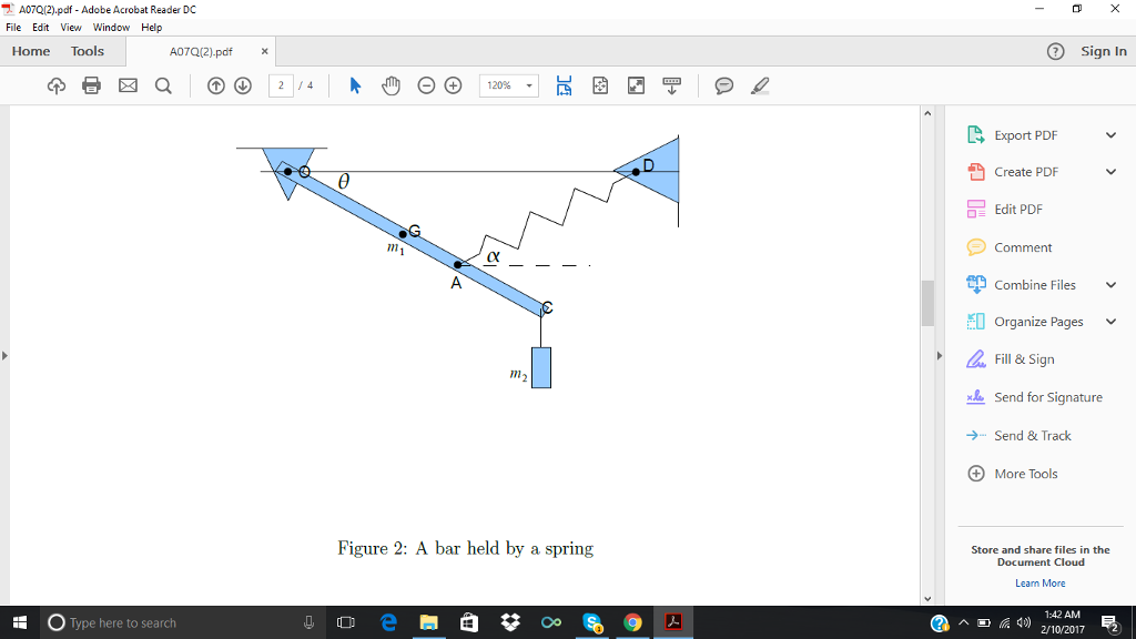 marks in total] (Problem 3/122 from Meriam and Kraige) The mass center