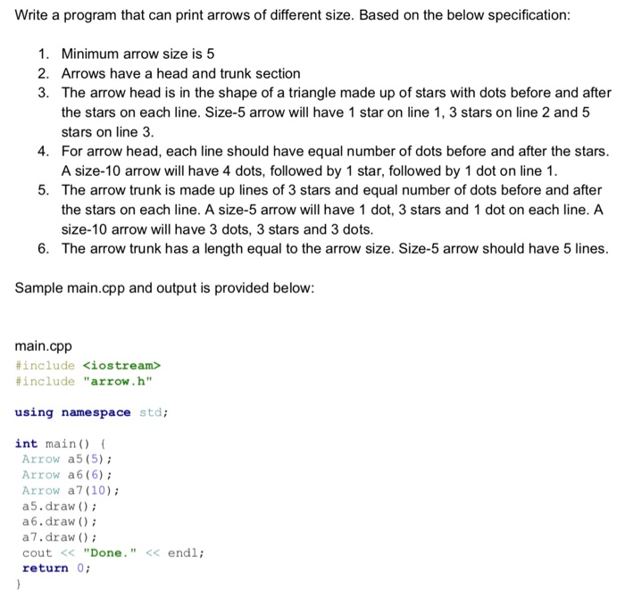  C++ Programming, altogether there should be a main.cpp (which is provided),