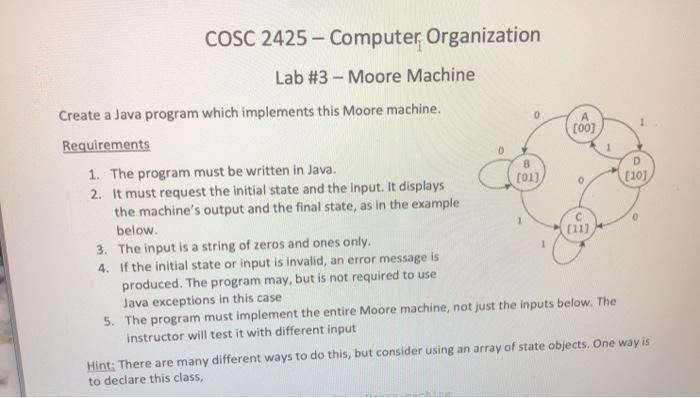  0 [001 1 0 8 0 COSC 2425 - Computer Organization