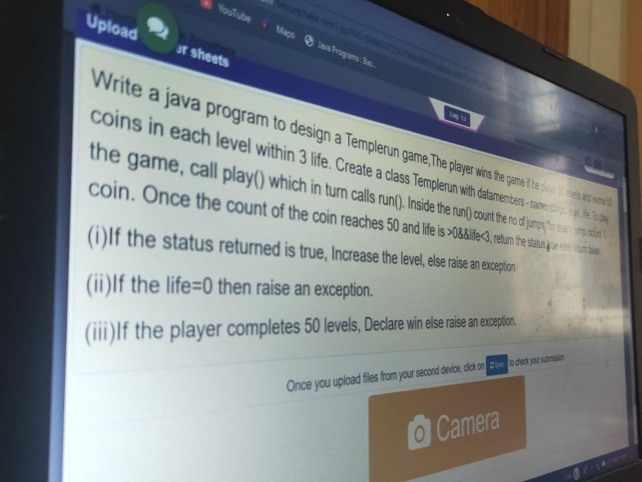 Youtube Mags Java Programs: Bas... Upload ar sheets Write a java