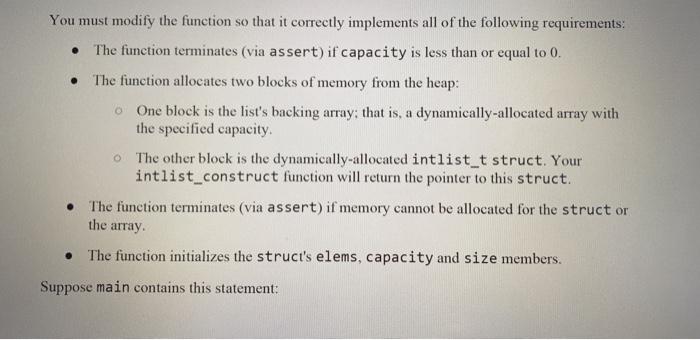 13 14 include arcaylist.h" 15 16 al construct a new, empty list,