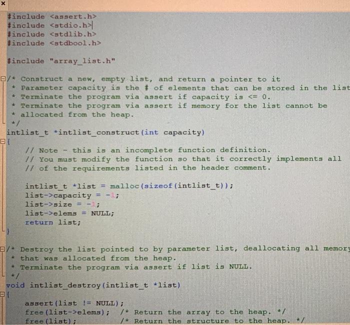 and return a pointer to it 17 Parameter capacity in the 1