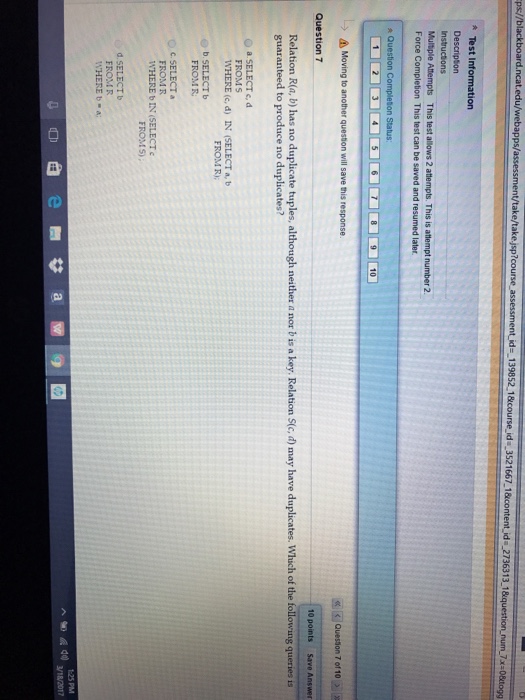 c (5,7) d to, 4) Moving to another question will save this