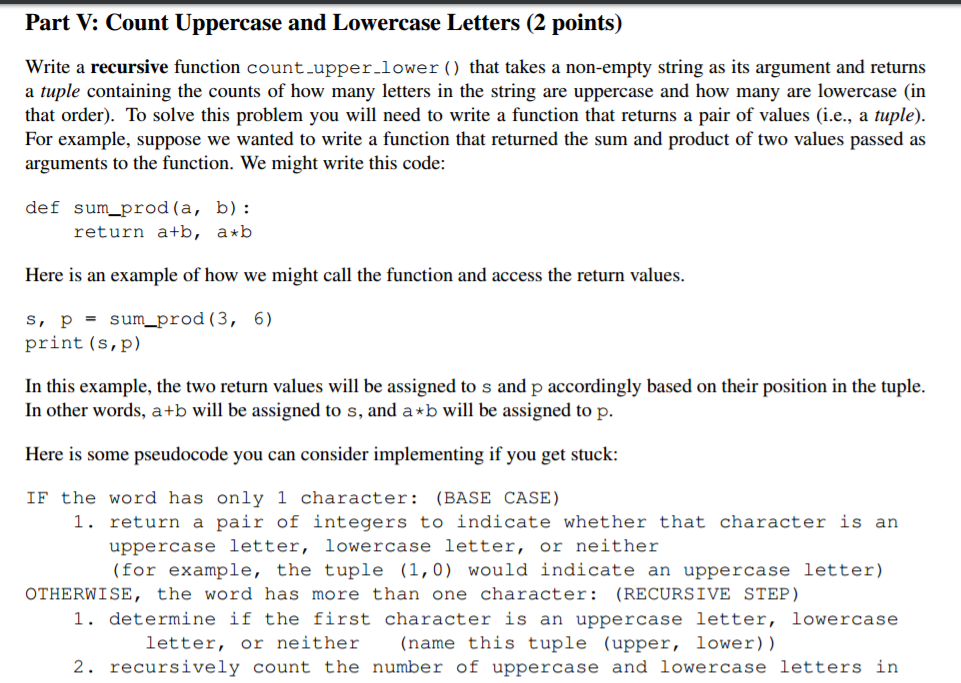 This is python (3.4) programming problem. (Recursion) This is my code but