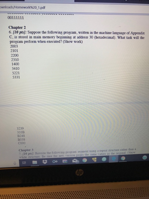  Chapter 2 using Appendix C wnloads 1.pdf Chapter 2 6.[10 pts]: