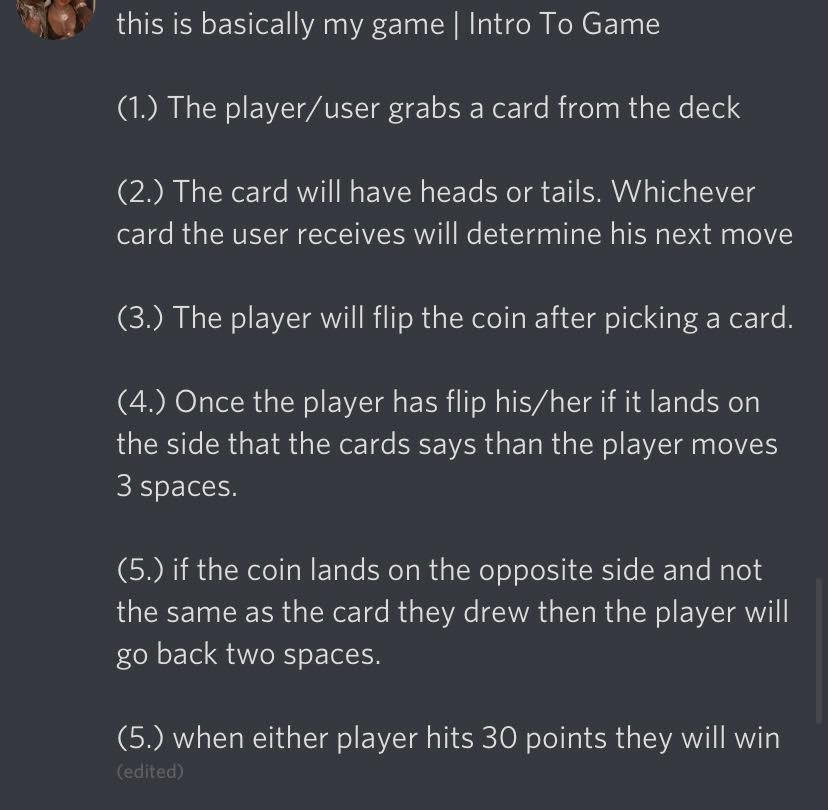  MY CODE: cardsValues = list(range(1, 50)) moves = [3, 2] player1_score
