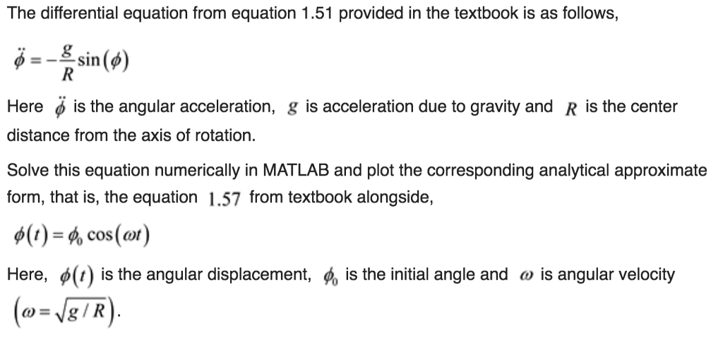 do not have access to MATLAB) 1.50 [Computer] The differential equation (1.51)