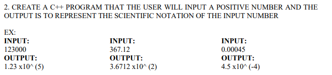 C++ using looping structures 2.) CREATE A C++ PROGRAM THAT THE USER