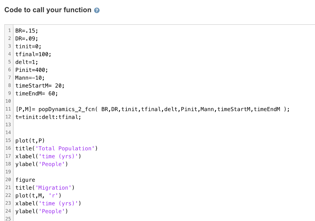 (BR) Death Rate (DR) Migration will be represented as a pulse function