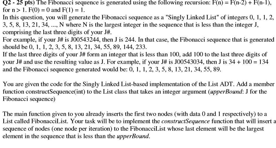  **reference code** import java.util.*; // implementing the dynamic List ADT using