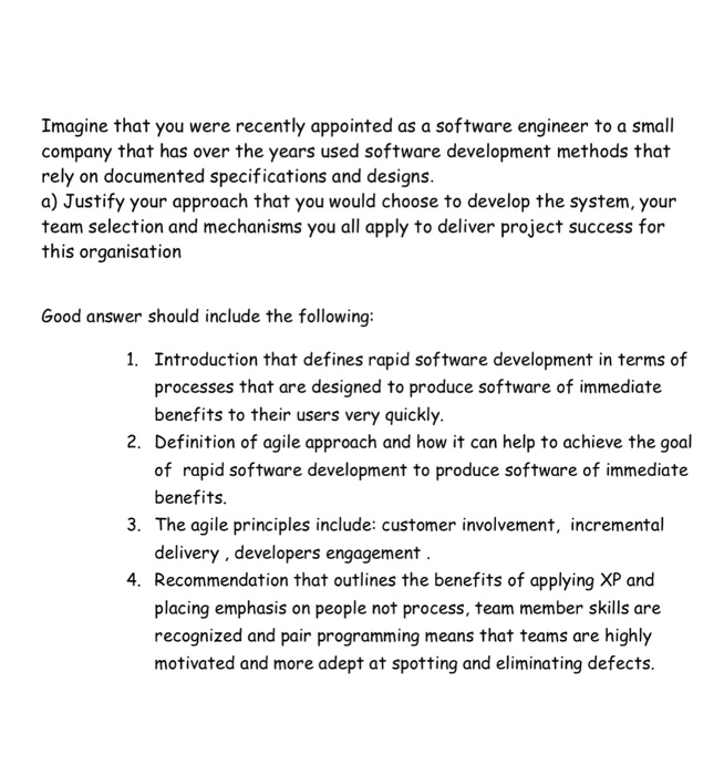  This Case study on Software Engineering. Thank you! Imagine that you