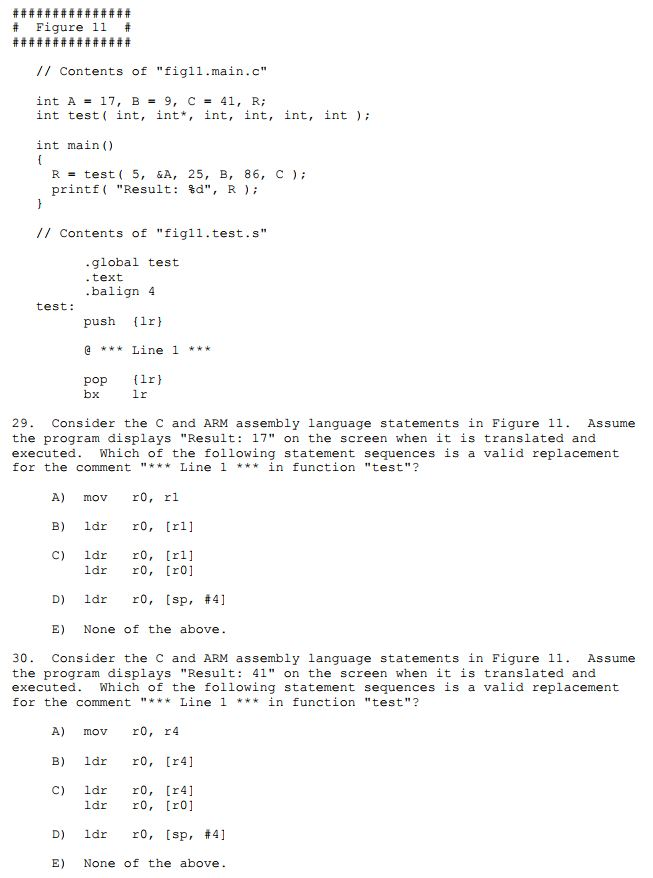 line 1 is in the test function, it says @ ***