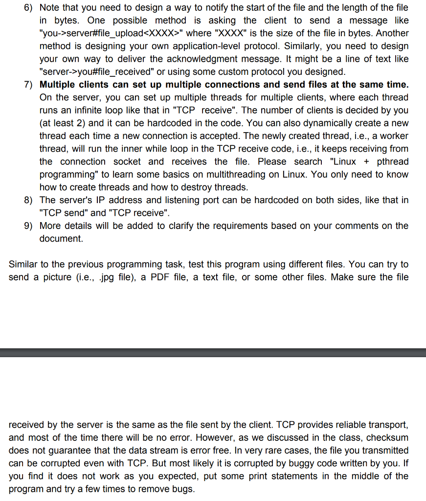 is about UDP. Now let's start to have a look at TCP,