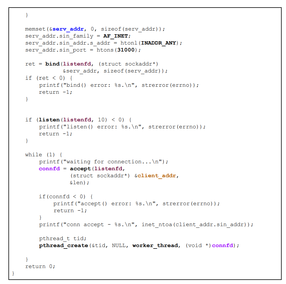 server can run on the same machine or on different machines (Linux).