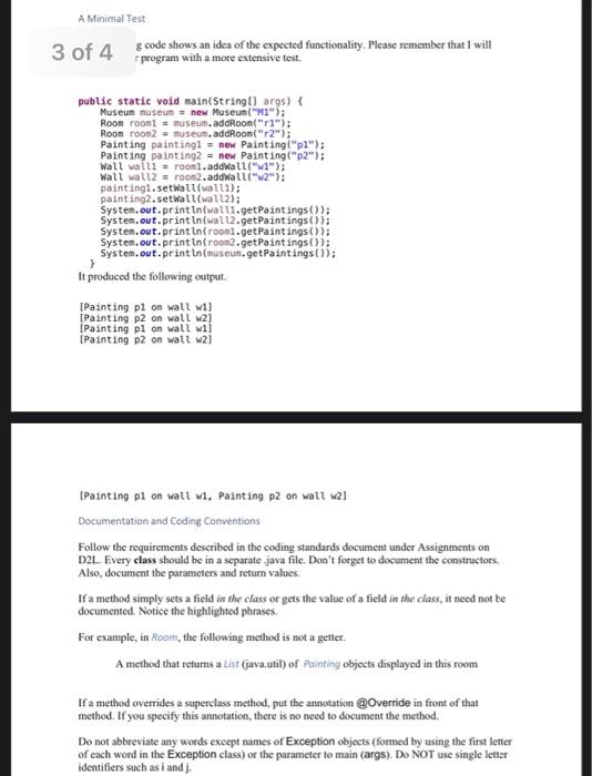 museum has a number of rooms, each of which has several wall