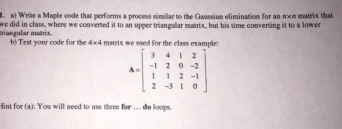  Write a Maple code that performs a process similar to the