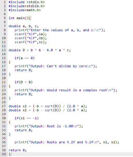 I need to add comments for this code. Langauge is C #include