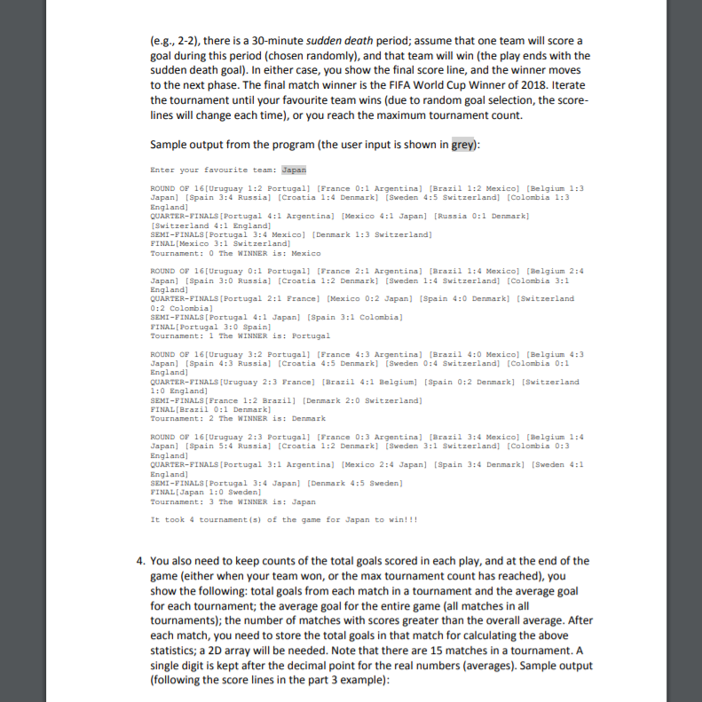 This program is about generating a road map of matches and related