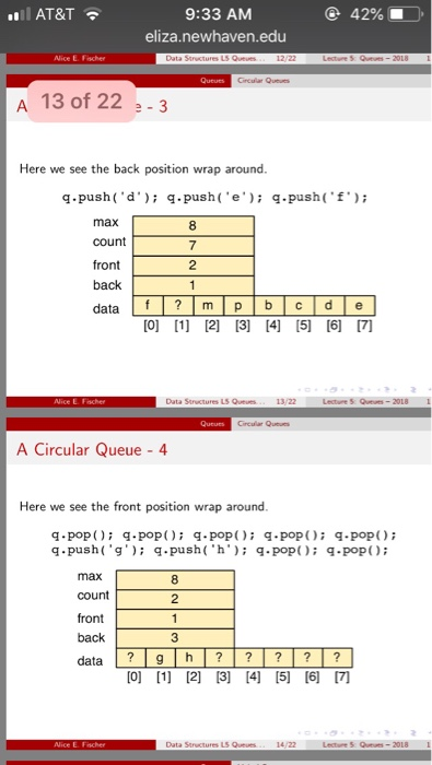  Can someone help me with the queue code A circular queue