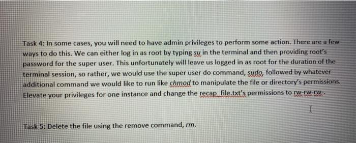  Task 4: In some cases, you will need to have admin