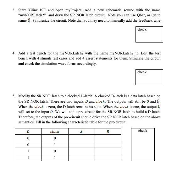sequential logic circuits using Xilinx ISE tool. This lab worksheet along with
