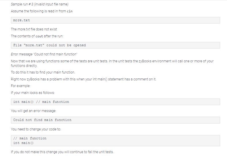 Failure to meet the requirements could result in loss of points beyond