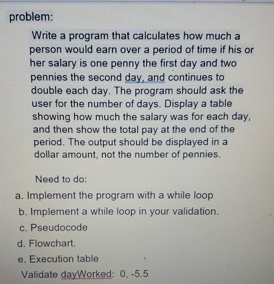  this is c++ problem: Write a program that calculates how much