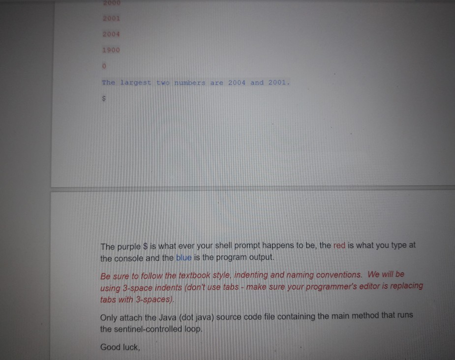 make a driver class (needing only a main method) in a source