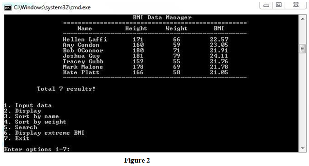 sort, and search the name (type String), height and weight as well