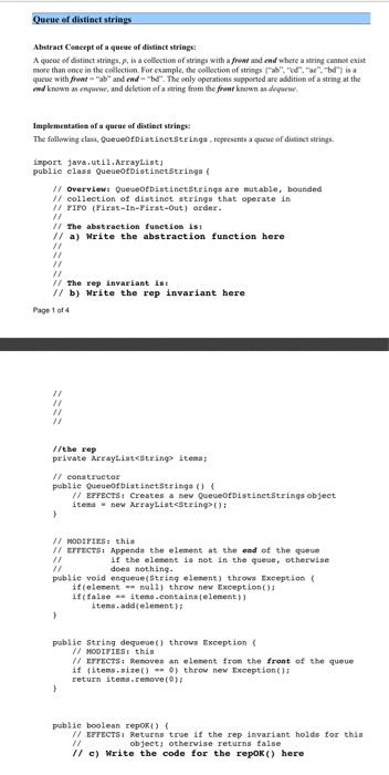 distinct strings Ayase of distinct string is a collection of strings with