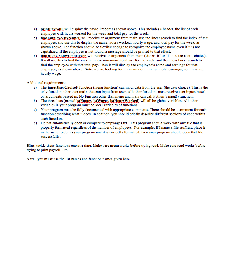 sure you read the last page with requirements.) The text file will