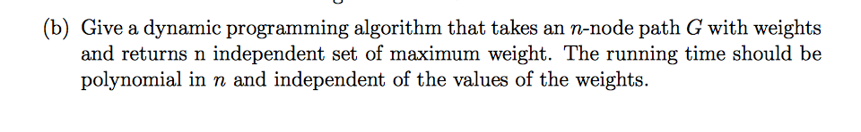 with n nodes. A subset of the nodes is called an independent